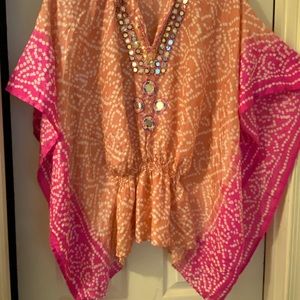 Boston Proper silk caftan